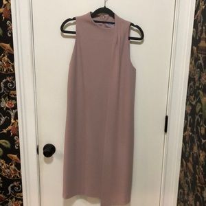 Antonio Milani sleeveless dress with front detailing. Dress is fully lined.